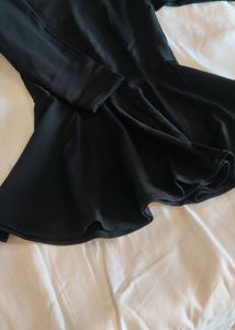 Black Peplum Top