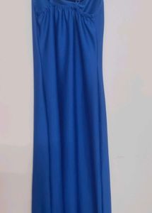 Elegant Blue Slip Dress
