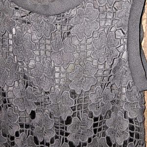 Black Lace Mini Dress