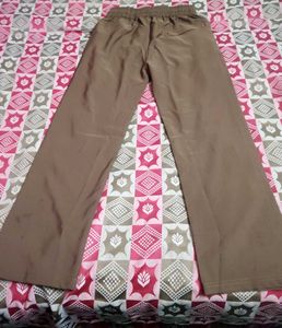 Everyday Comfort | Solid Brown Straight Pants