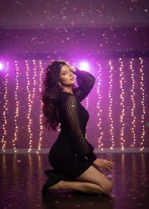 Elegant Black Sheer Sleeve Dress