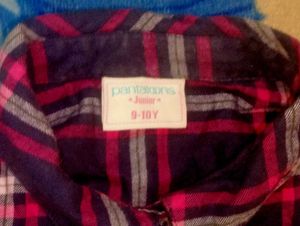 Pink and Blue Flannel Shirt