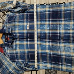 US POLO Assn CHEQUERED INDIGO DENIM SHIRT