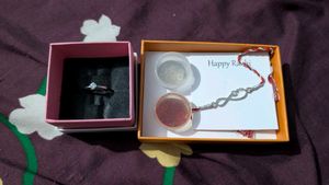 Giva Ring And Rakhi Silver