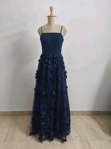 Elegant Navy Blue Gown