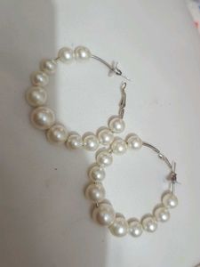 Pearl Hoop Earrings