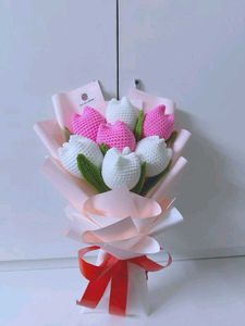 Crochet Tulip Bouquet