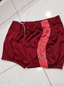 Maroon & Pink Athletic Shorts