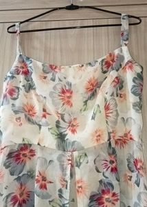 Off White Stylish Long Kurti