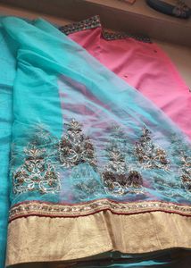 Embroidery Saree Combo Of 1199.