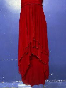 Red Designer Long Party Wear One Piece ♥️