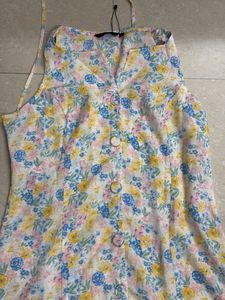 Floral &amp; White Slip Dress Set