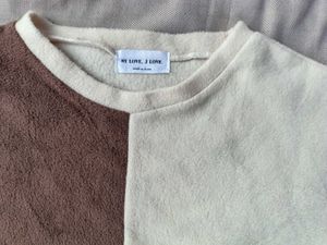 Two-Tone Terry Crewneck Sweatshirt
