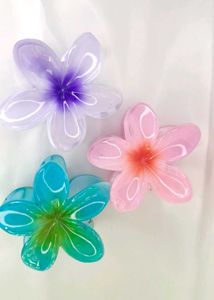 Tropical Flower Hair Clips - Set of 3