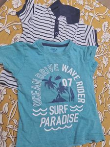Set Of Boys T-Shirts For 2-4 Years