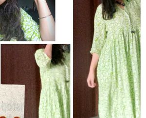 Lime Elegance Kurti