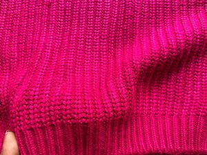 Pink Floral Knit Sweater