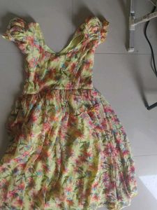 Floral Chiffon Mini Dress