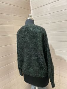 H&amp;M glitter Green Knitted Sweater