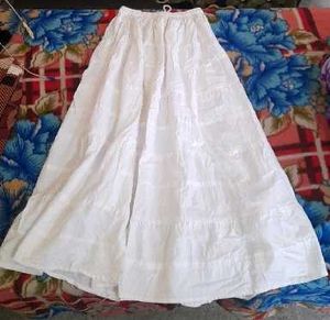 White Tiered Maxi Skirt
