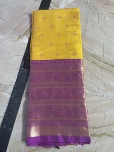 Unstitched South Indian Style Half Saree -Hip Belt