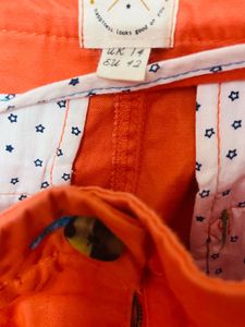 Orange Denim Skirt