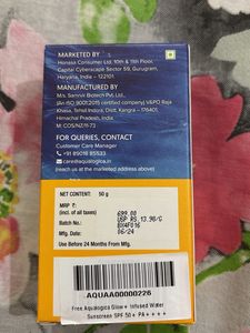 Aqualogica Glow+ Water Sunscreen