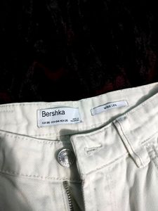 Bershka White Denim Cargo