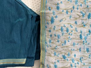Saree with stitched blouse