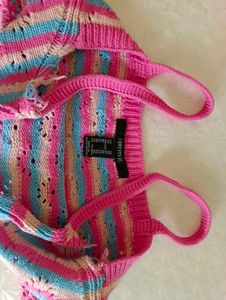 Forever 21 Pink Crochet Top