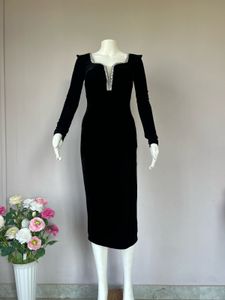 Luxe Black Velvet Gown