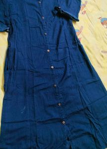 Blue  Shirt Dress