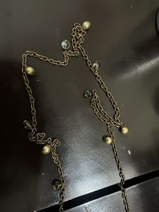 Black Golden Sequin Hard Clutch With Bead Chain