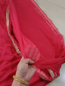 Price Drop 💧 Party Wear Saree (Glitter +Net)