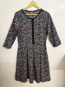 Floral Print Fit &amp; Flare Dress