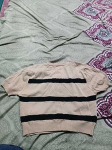 Striped Knit Crop Top