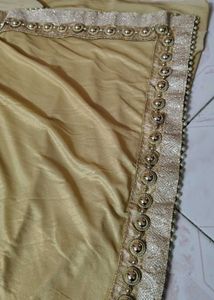Elegant Premium Gold Saree