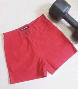 Tomato Red Shorts