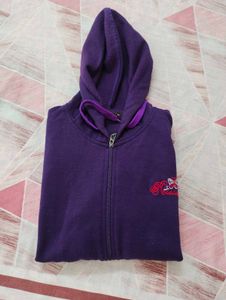 Purple Zip-Up Hoodie