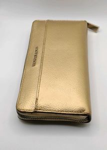 Michael Kors Pale Gold Continental Leather Wallet