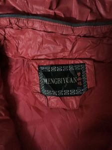 Red Puffer Jacket with Hood