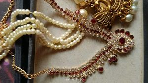 beautiful  white  beads chains