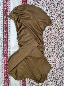 Brown Bodycon Mini Dress