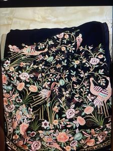 Embroidered Saree With Blouse Inside