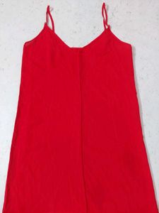 Red Slip Dress