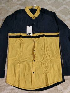 Stylish Two-Tone Shirt Size- M