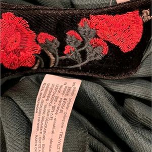 Zara Green Floral Collar Dress