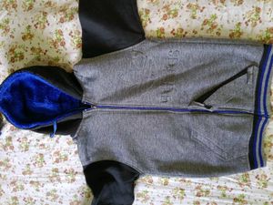 Stylish Grey & Black Hoodie