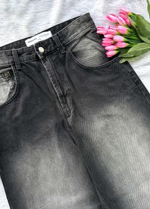 Bershka Washed Baggy Jeans (Unisex)