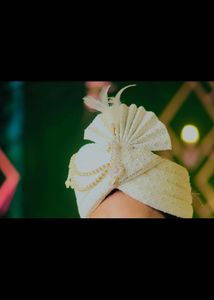 Groom Patka,Pagdi White